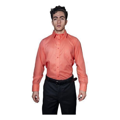 Camisa De Vestir Para Adulto Coral 34 A 42 - Garufa Jeans