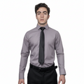 Camisa De Vestir Para Adulto Gris Claro Perla 34 A 42 - Garufa Jeans