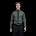 Camisa De Vestir Para Adulto Gris Obscuro Oxford 34 A 42 - Garufa Jeans