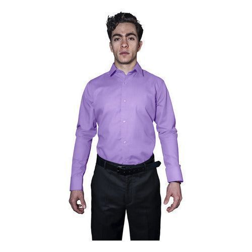 Camisa De Vestir Para Adulto Lila 34 A 42 - Garufa Jeans