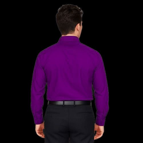 Camisa De Vestir Para Adulto Morada 34 A 42 - Garufa Jeans