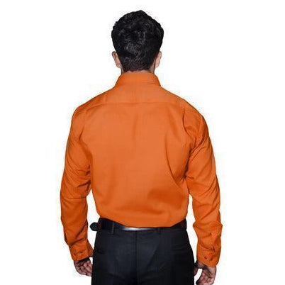 Camisa De Vestir Para Adulto Naranja 34 A 42 - Garufa Jeans