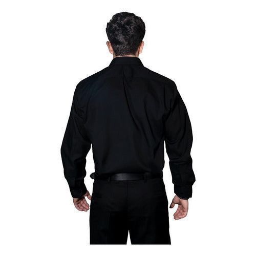 Camisa De Vestir Para Adulto Negra 34, 36, 38, 40 Y 42 - Garufa Jeans