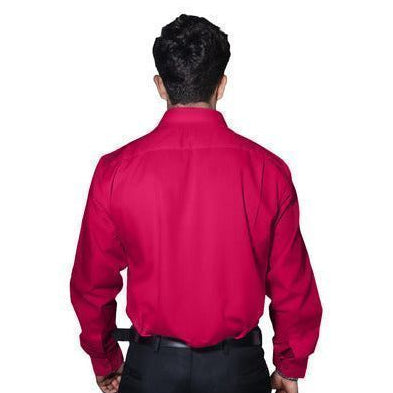Camisa De Vestir Para Adulto Rosa Fiusha 34 A 42 - Garufa Jeans