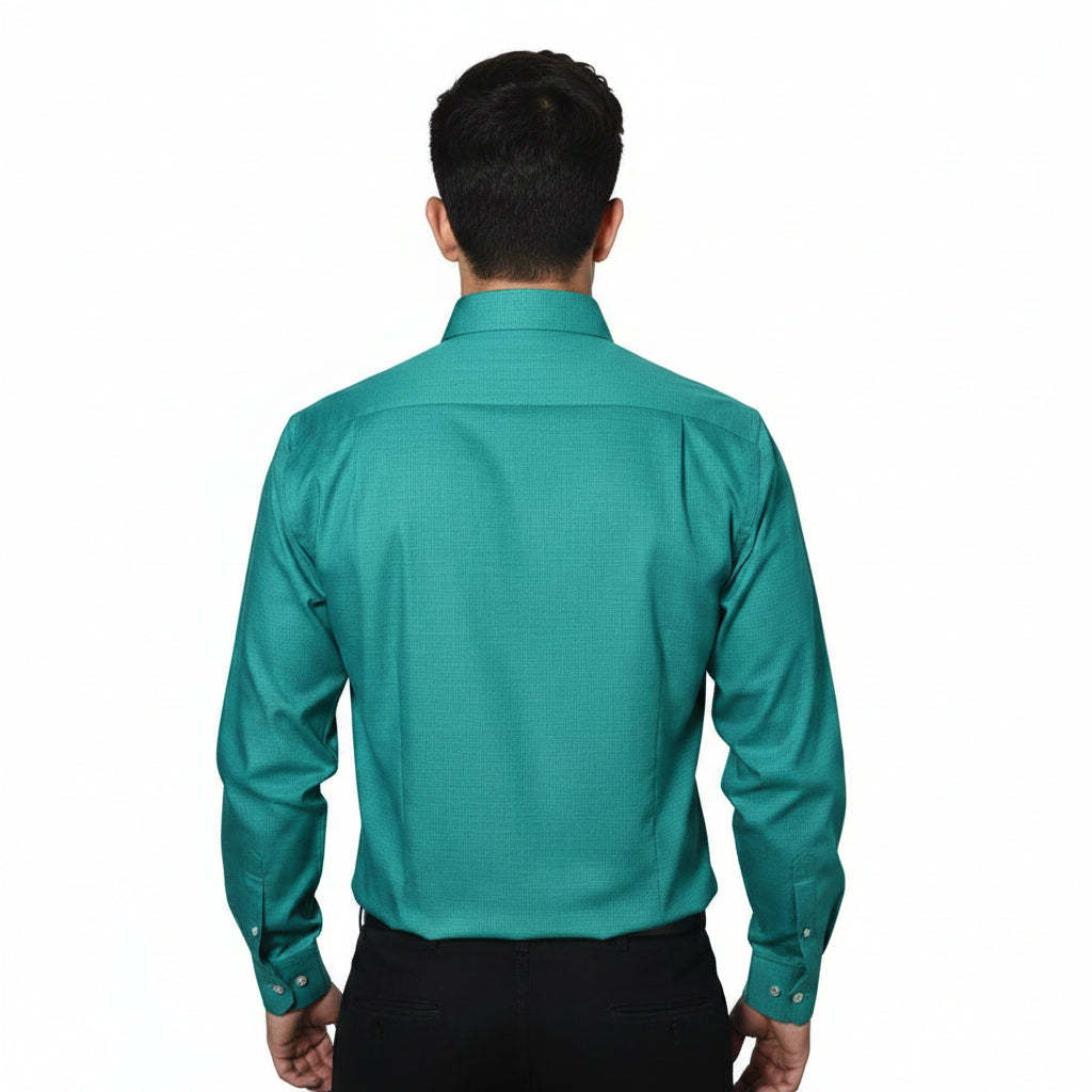 Camisa De Vestir Para Adulto Verde Jade 34 A 42 - Garufa Jeans