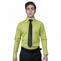 Camisa De Vestir Para Adulto Verde Manzana 34 A 42 - Garufa Jeans