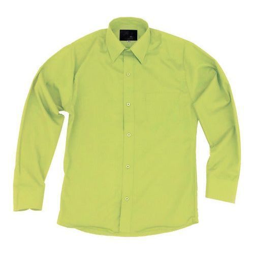 Camisa De Vestir Para Adulto Verde Manzana 34 A 42 - Garufa Jeans