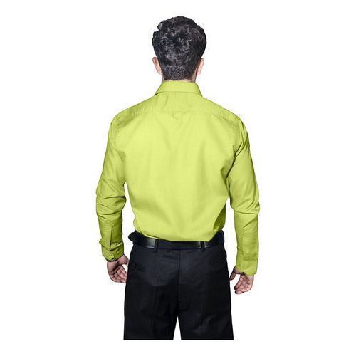 Camisa De Vestir Para Adulto Verde Manzana 34 A 42 - Garufa Jeans