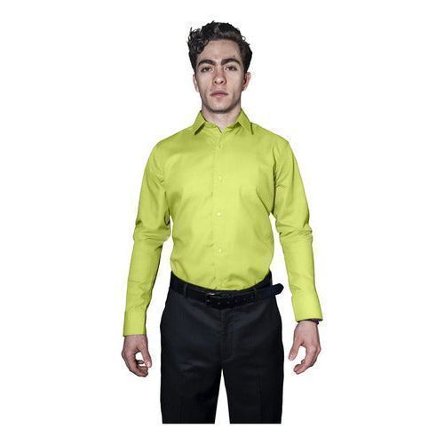 Camisa De Vestir Para Adulto Verde Manzana 34 A 42 - Garufa Jeans