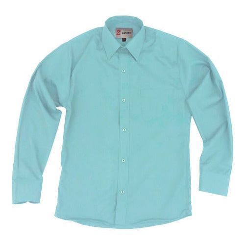 Camisa De Vestir Para Adulto Verde Menta 34 A 42 - Garufa Jeans