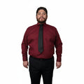Camisa De Vestir Para Adulto Vino Tallas Extras 52, 54 Y 56 - Garufa Jeans