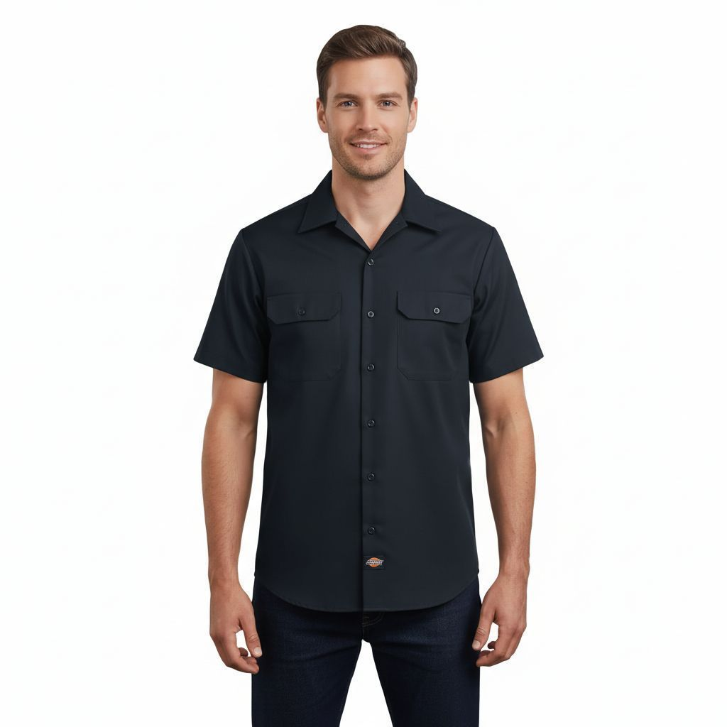 Camisa Dickies 2574 Manga Corta Durable Resistente Uso Rudo - Garufa Jeans