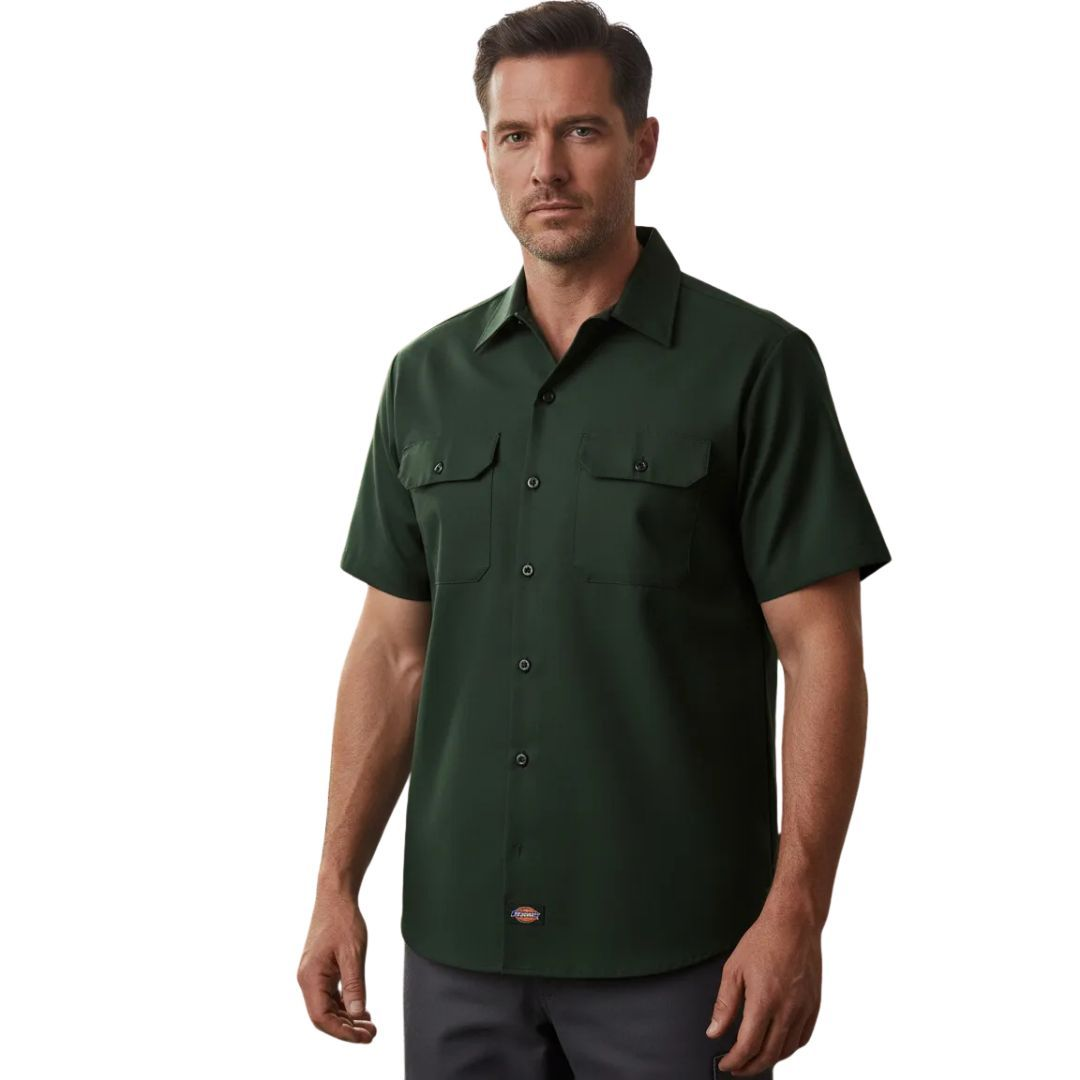 Camisa Dickies 2574 Manga Corta Durable Resistente Uso Rudo - Garufa Jeans