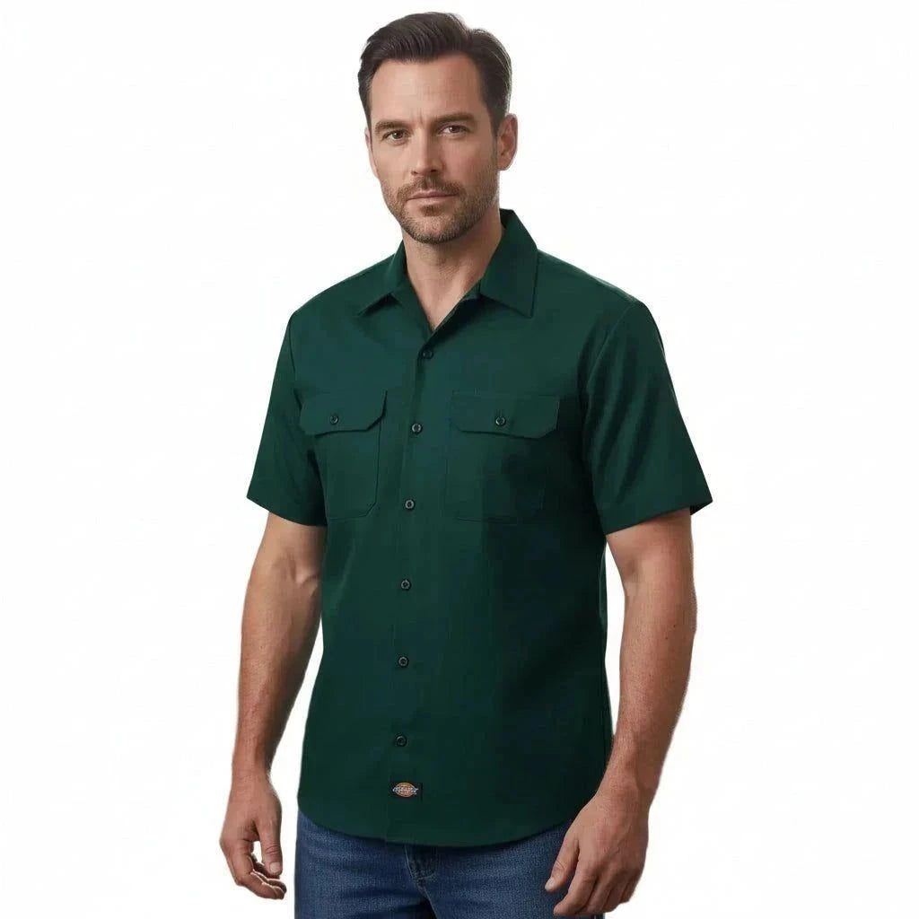 Camisa Dickies 2574 Manga Corta Durable Resistente Uso Rudo - Garufa Jeans
