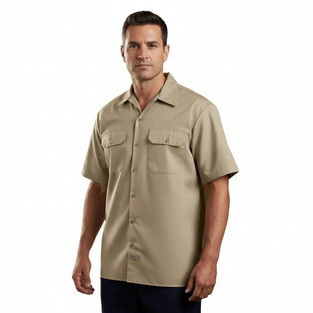 Camisa Dickies 2574 Manga Corta Durable Resistente Uso Rudo - Garufa Jeans