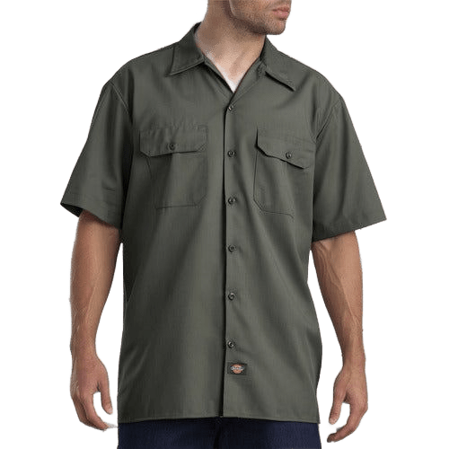 Camisa Dickies 2574 Manga Corta Durable Uso Rudo Talla Extra - Garufa Jeans