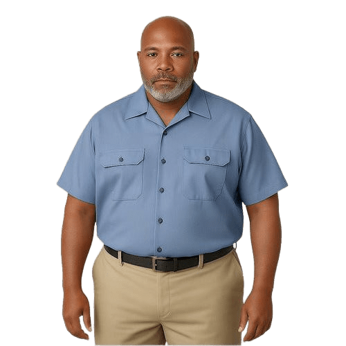 Camisa Dickies 2574 Manga Corta Durable Uso Rudo Talla Extra - Garufa Jeans