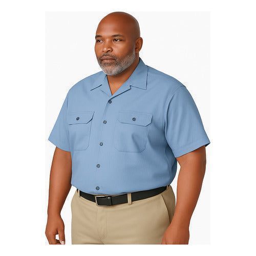 Camisa Dickies 2574 Manga Corta Durable Uso Rudo Talla Extra - Garufa Jeans