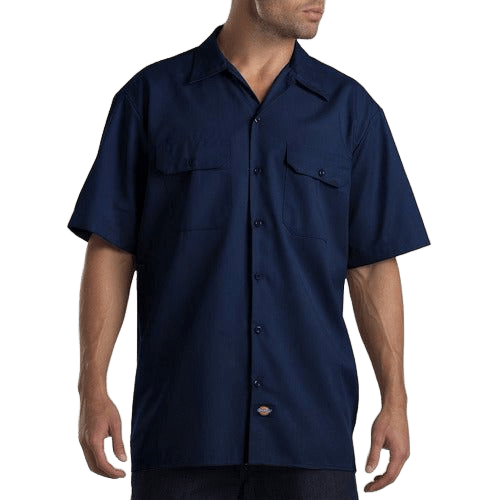 Camisa Dickies 2574 Manga Corta Durable Uso Rudo Talla Extra - Garufa Jeans