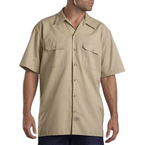 Camisa Dickies 2574 Manga Corta Durable Uso Rudo Talla Extra - Garufa Jeans