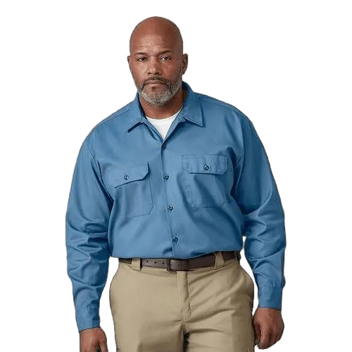 Camisa Dickies 5574 Manga Larga Durable Uso Rudo Talla Extra - Garufa Jeans