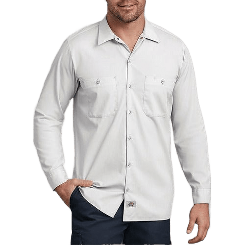 Camisa Dickies L535 Manga Larga Ligera Durable Resistente - Garufa Jeans