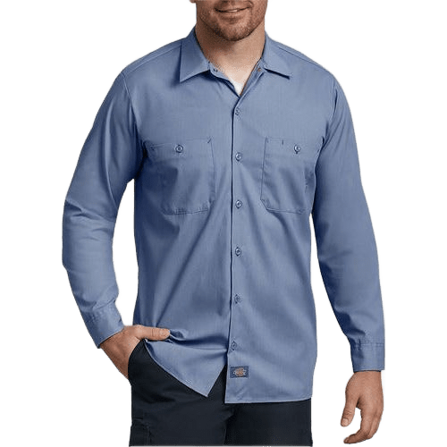 Camisa Dickies L535 Manga Larga Ligera Durable Resistente - Garufa Jeans