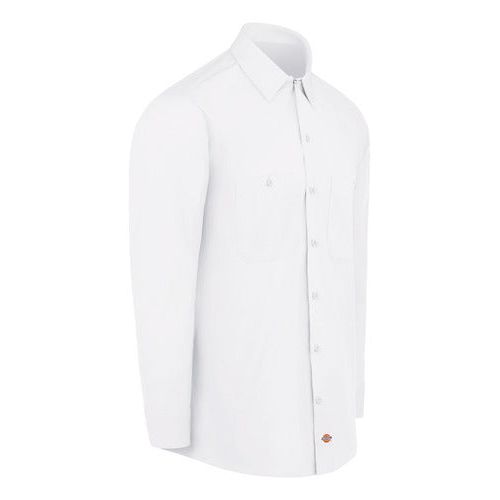 Camisa Dickies L535 Manga Larga Ligera Durable Resistente #mlpos_33 | Color: WH - Blanca #color_wh_-_blanca #sku_l535whrg2xl #sku_l535whrgl #sku_l535whrgm #sku_l535whrgs #sku_l535whrgxl