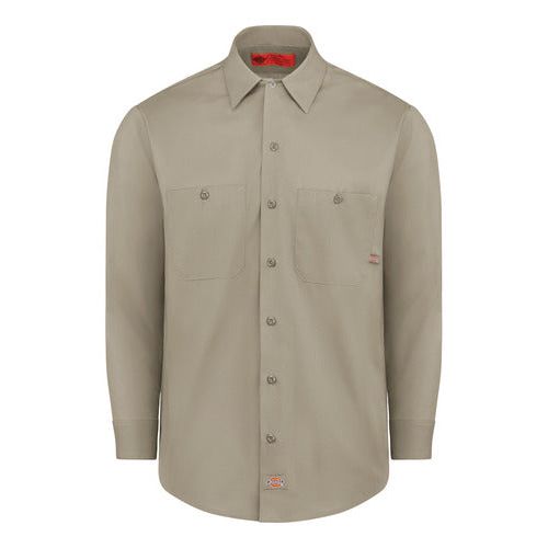 Camisa Dickies L535 Manga Larga Ligera Durable Resistente #mlpos_11 | Color: DS - Khaki #color_ds_-_khaki #sku_l535dsrg2xl #sku_l535dsrgl #sku_l535dsrgm #sku_l535dsrgs #sku_l535dsrgxl