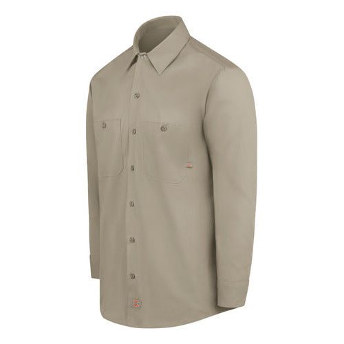 Camisa Dickies L535 Manga Larga Ligera Durable Resistente #mlpos_13 | Color: DS - Khaki #color_ds_-_khaki #sku_l535dsrg2xl #sku_l535dsrgl #sku_l535dsrgm #sku_l535dsrgs #sku_l535dsrgxl