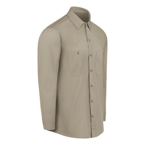 Camisa Dickies L535 Manga Larga Ligera Durable Resistente #mlpos_12 | Color: DS - Khaki #color_ds_-_khaki #sku_l535dsrg2xl #sku_l535dsrgl #sku_l535dsrgm #sku_l535dsrgs #sku_l535dsrgxl