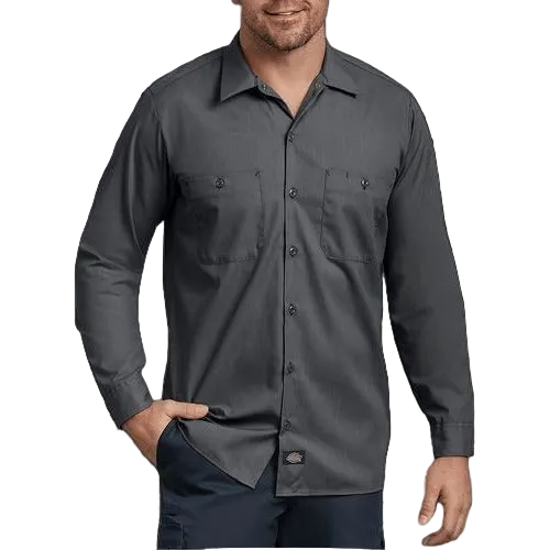Camisa Dickies L535 Manga Larga Ligera Durable Talla Extra - Garufa Jeans