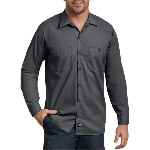 Camisa Dickies L535 Manga Larga Ligera Durable Talla Extra - Garufa Jeans