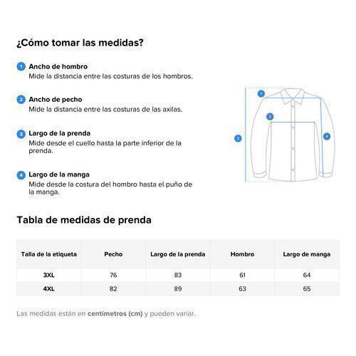 Camisa Dickies L535 Manga Larga Ligera Durable Talla Extra - Garufa Jeans