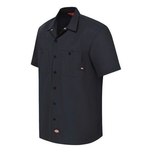 Camisa Dickies S535 Manga Corta Ligera Durable Resistente #mlpos_26 | Color: BK - Negra #color_bk_-_negra #sku_s535bkrg2xl #sku_s535bkrgl #sku_s535bkrgm #sku_s535bkrgs #sku_s535bkrgxl