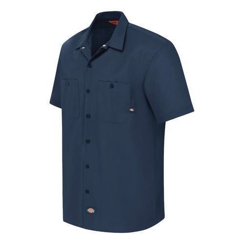 Camisa Dickies S535 Manga Corta Ligera Durable Resistente #mlpos_12 | Color: NV - Azul marino #color_nv_-_azul_marino #sku_s535nvrg2xl #sku_s535nvrgl #sku_s535nvrgm #sku_s535nvrgs #sku_s535nvrgxl