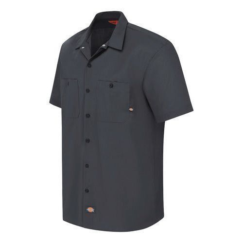 Camisa Dickies S535 Manga Corta Ligera Durable Resistente #mlpos_19 | Color: CH - Gris Oxford #color_ch_-_gris_oxford #sku_s535chrg2xl #sku_s535chrgl #sku_s535chrgm #sku_s535chrgs #sku_s535chrgxl