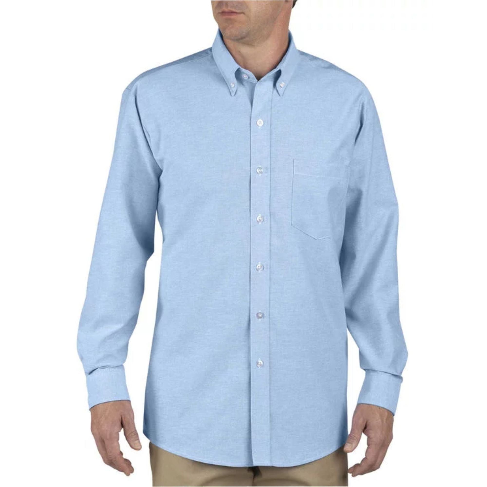 Camisa Dickies Sss36 Manga Larga Tipo Oxford Tallas Extras - Garufa Jeans