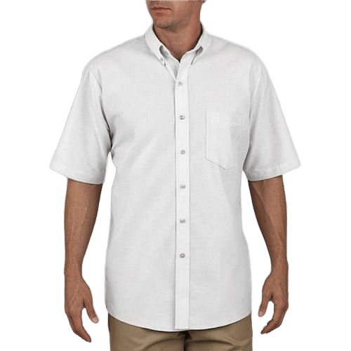 Camisa Dickies Sss46 Manga Corta Tipo Oxford Tallas Extras - Garufa Jeans