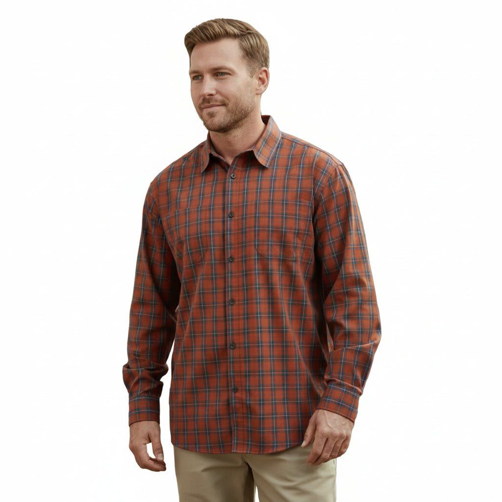 Camisa Dickies Wl525 Pug Cuadros Casual Manga Larga - Garufa Jeans