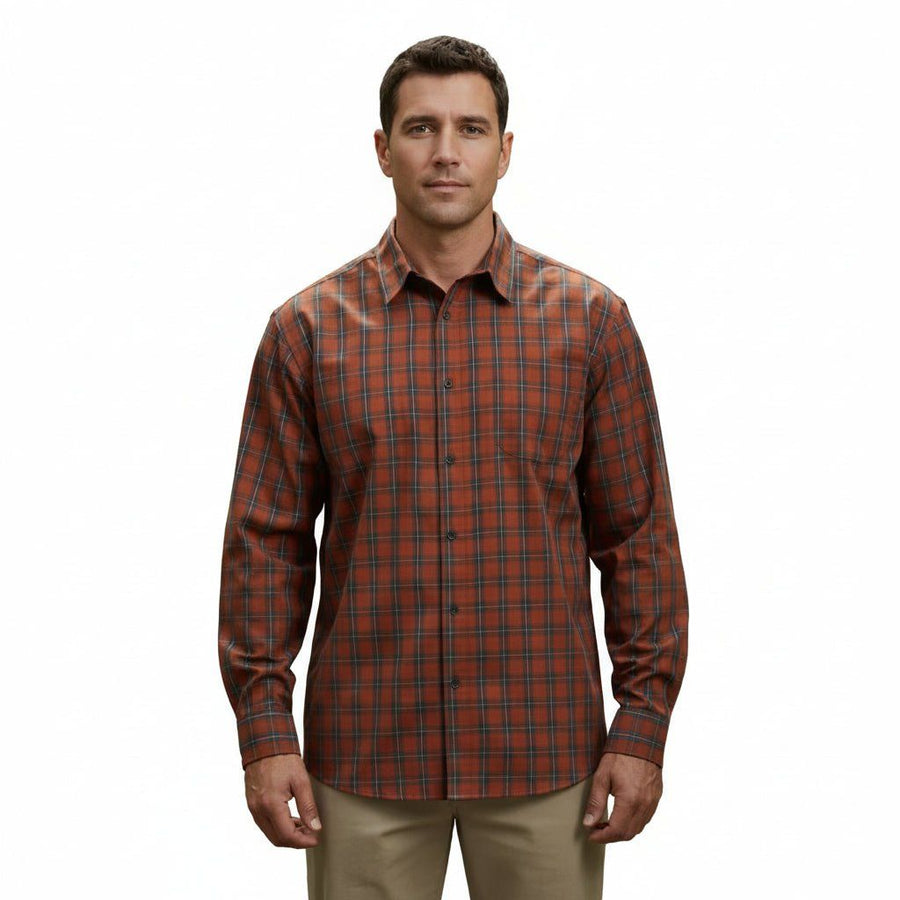 Camisa Dickies Wl525 Pug Cuadros Casual Manga Larga - Garufa Jeans