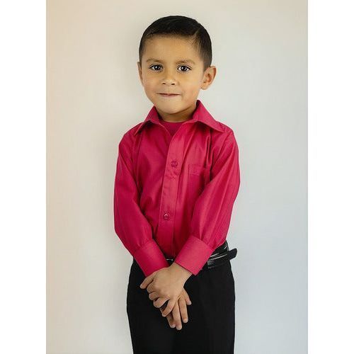 Camisa Infantil Juvenil Salida Escolar Rosa Fiusha 2 A 16 - Garufa Jeans