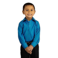 Camisa Infantil Juvenil Salida Escolar Turquesa 2 A 16 - Garufa Jeans