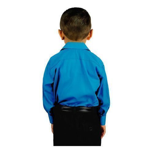 Camisa Infantil Juvenil Salida Escolar Turquesa 2 A 16 - Garufa Jeans