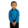 Camisa Infantil Juvenil Salida Escolar Turquesa 2 A 16 - Garufa Jeans