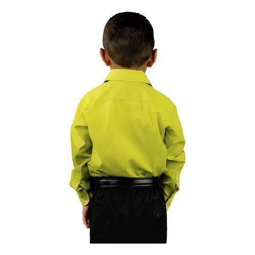 Camisa Infantil Juvenil Salida Escolar Verde Manzana 2 A 16 - Garufa Jeans