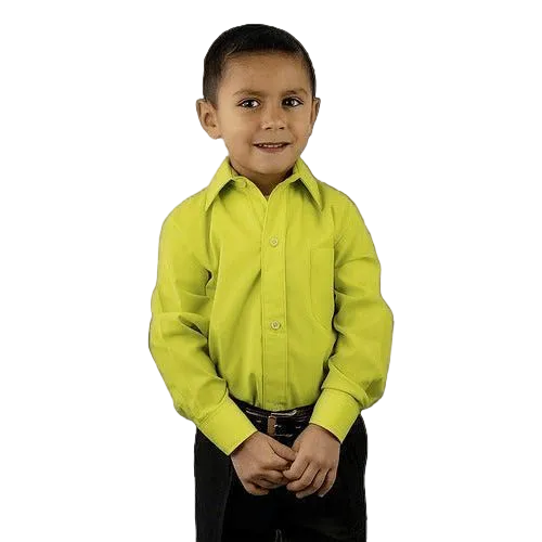 Camisa Infantil Juvenil Salida Escolar Verde Manzana 2 A 16 - Garufa Jeans