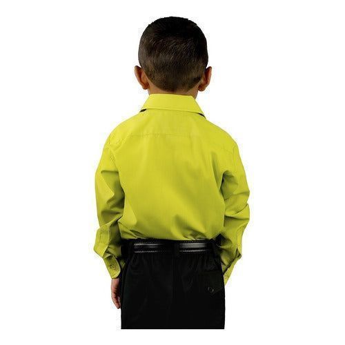 Camisa Infantil Juvenil Salida Escolar Verde Manzana 2 A 16 - Garufa Jeans