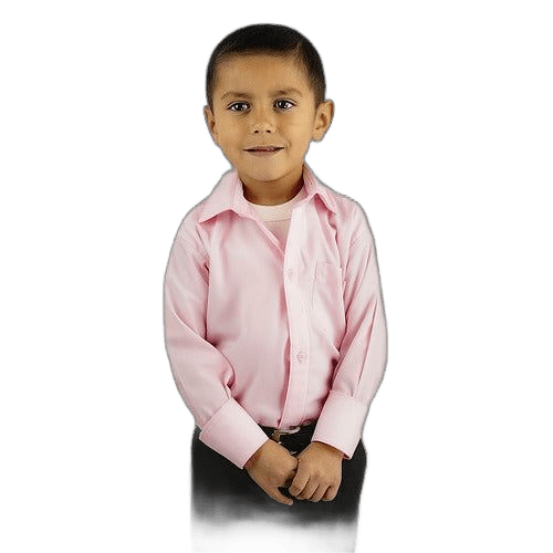 Camisa Infantil Juvenil Salidas Escolares Rosa Pastel 2 A 16 - Garufa Jeans