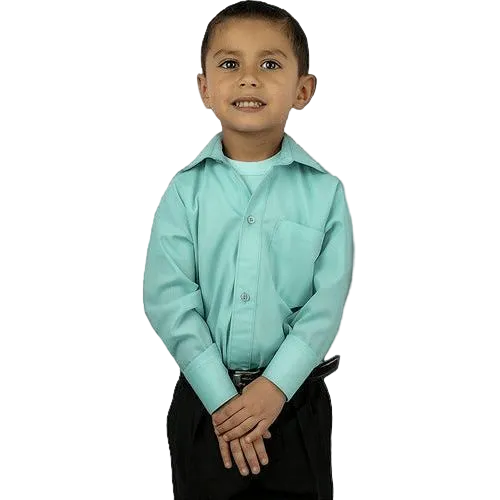 Camisa Infantil Juvenil Salidas Escolares Verde Menta 2 A 16 - Garufa Jeans
